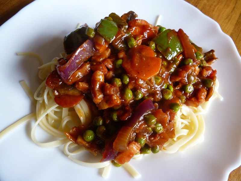 A thick yet low fat spaghetti sauce